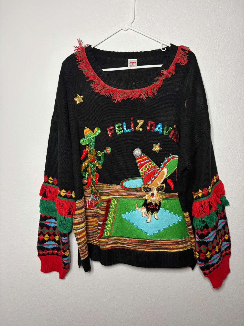 Feliz Navidad Ugly Christmas Sweater 2X